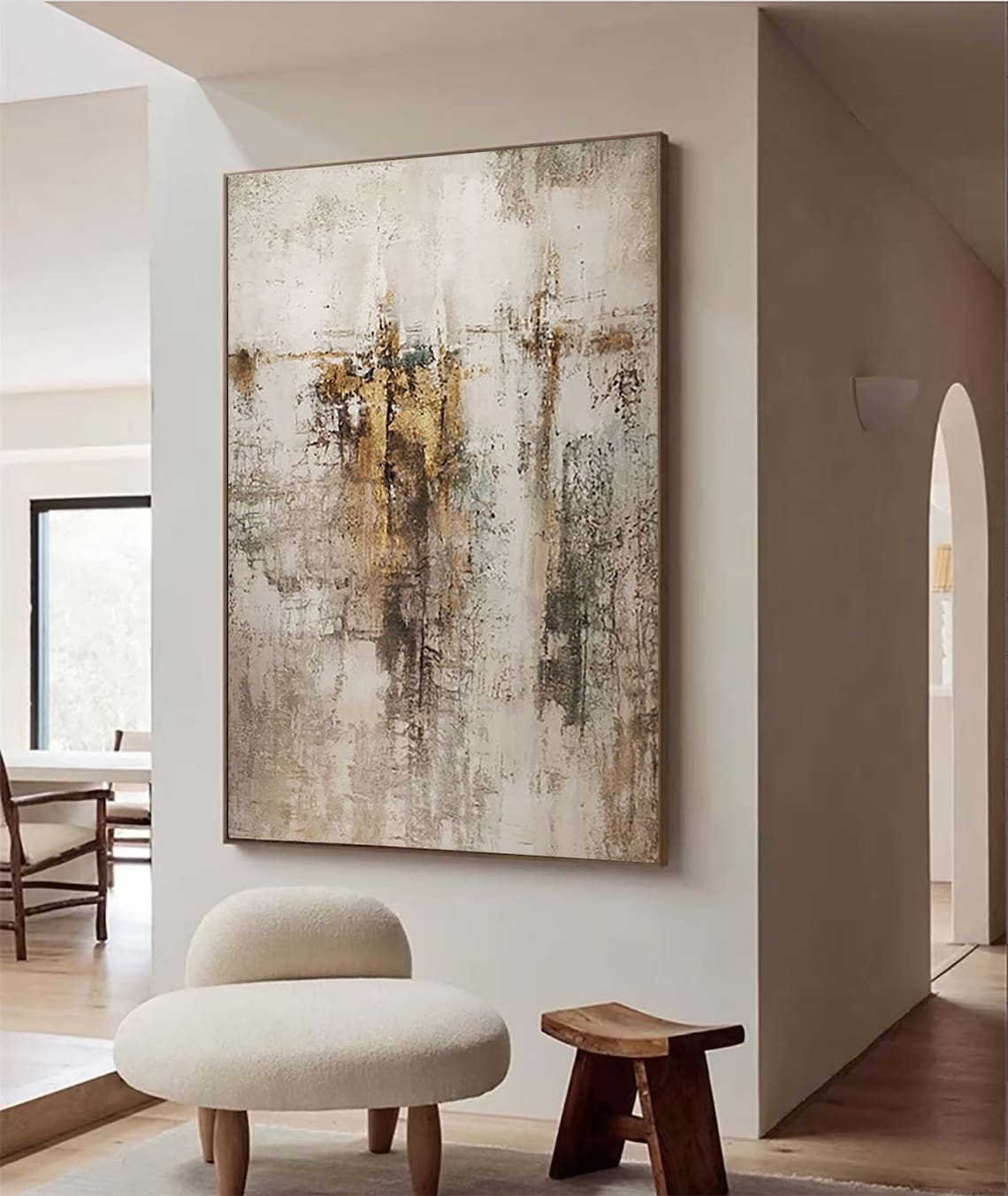 Timeless Echo – Texture Painting on Canvas