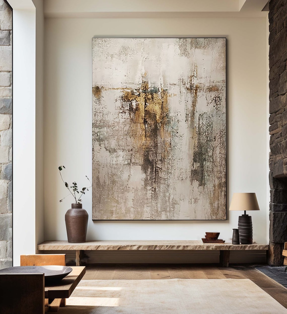 Timeless Echo – Texture Painting on Canvas