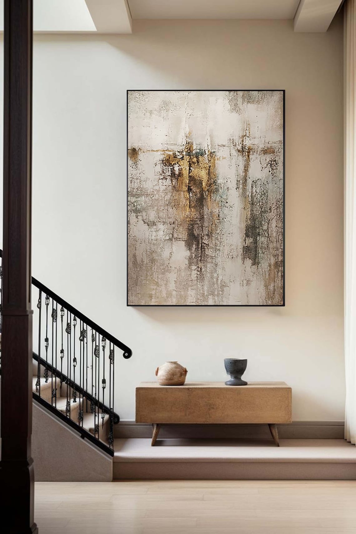 Timeless Echo – Texture Painting on Canvas