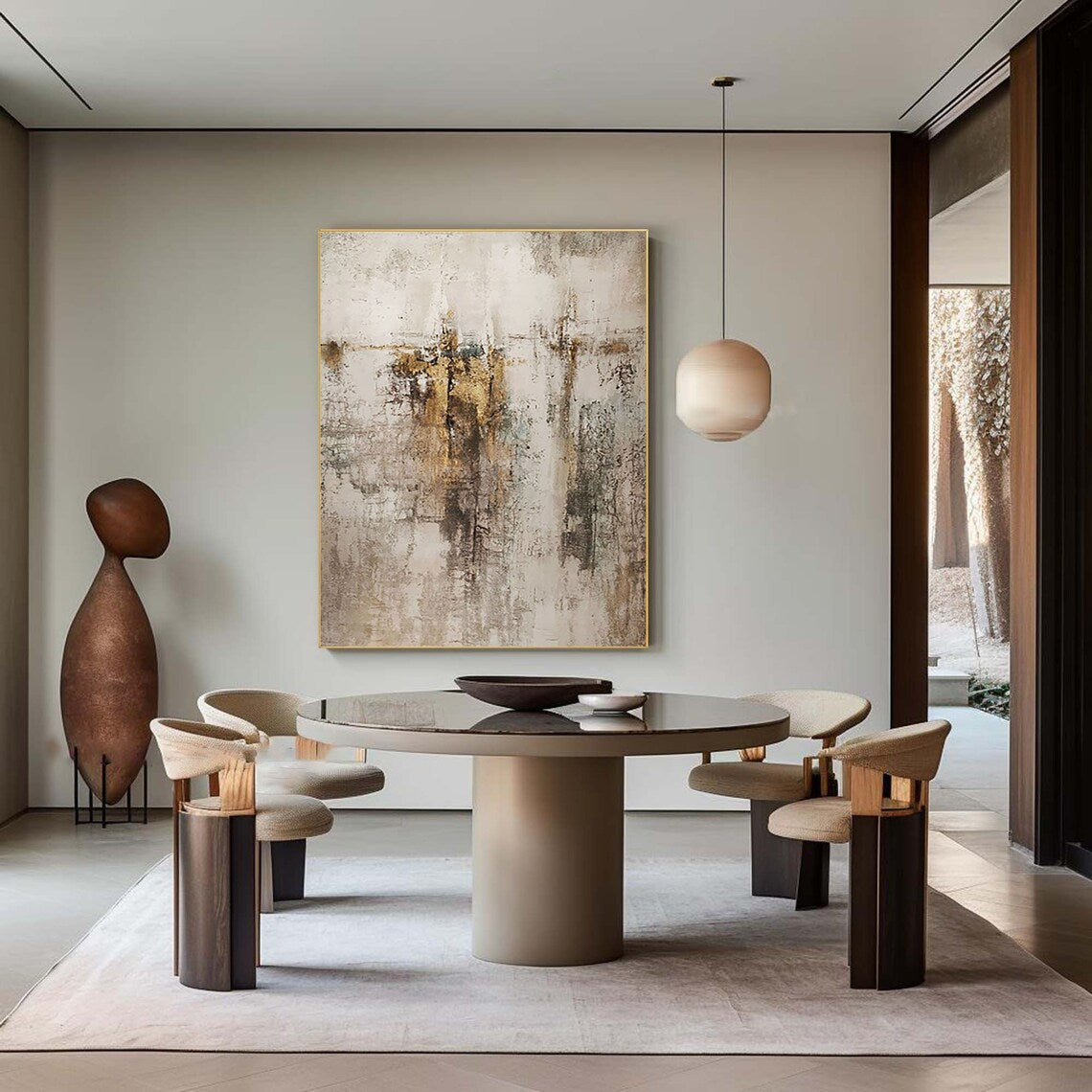 Timeless Echo – Texture Painting on Canvas