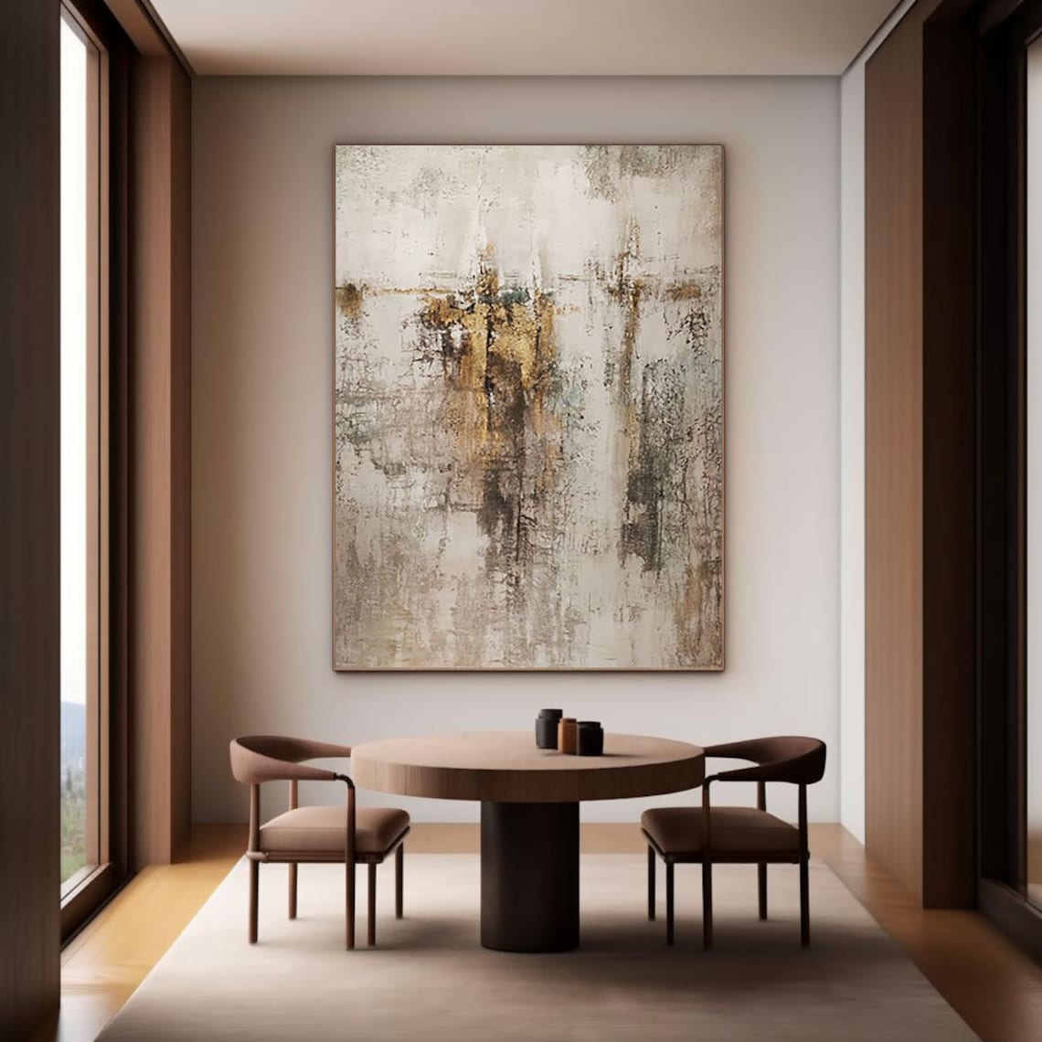 Timeless Echo – Texture Painting on Canvas