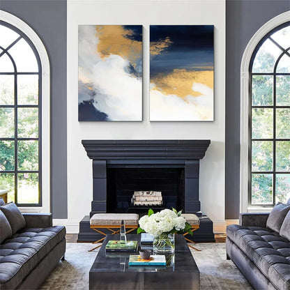 Abstract Canvas Art Set of 2 #WS965