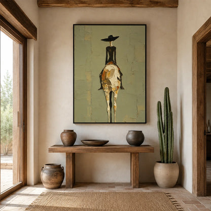 Hand-Painted Western Cowboy Wall Art #VA179