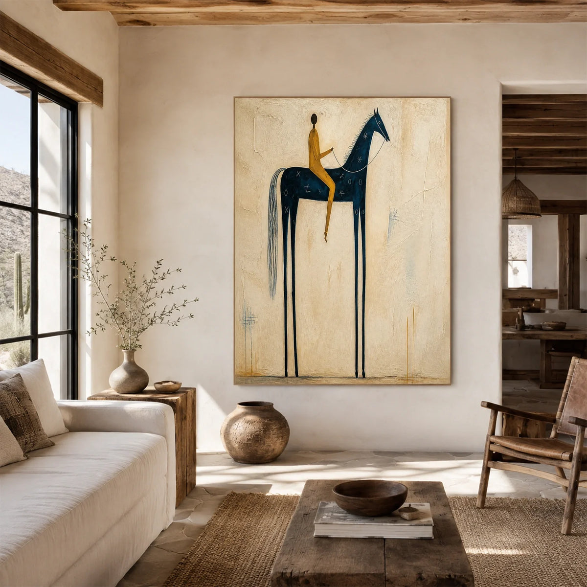 Hand-Painted Western Cowboy Wall Art #VA182