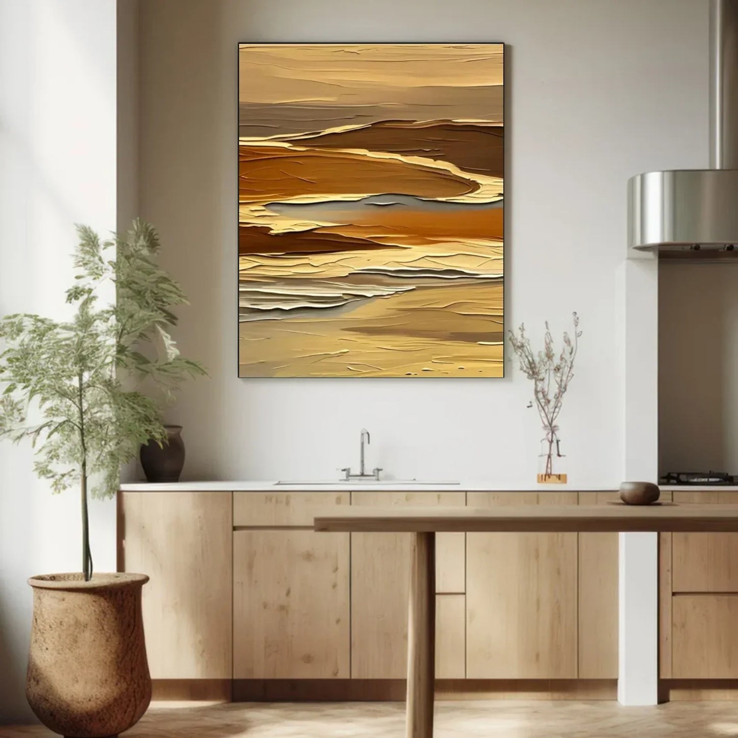 Abstract Mountain Canvas Art #MM277