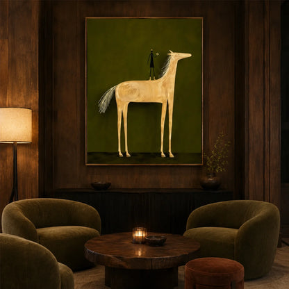 Hand-Painted Western Cowboy Wall Art #VA194