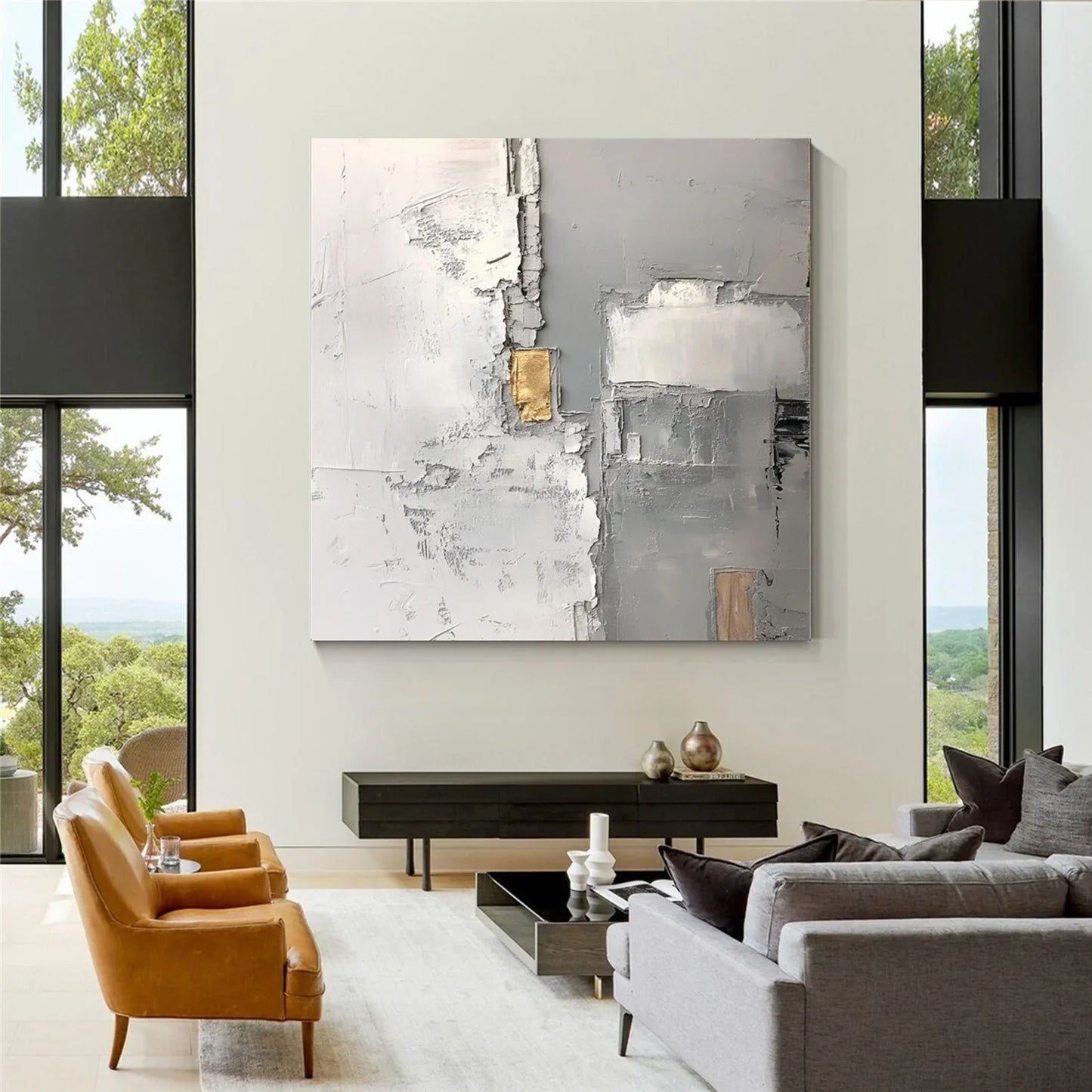 Abstract Textured Canvas Art #WS942