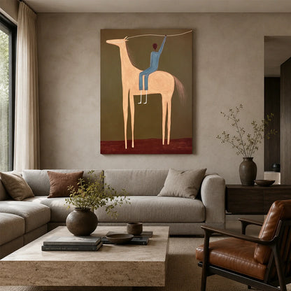 Hand-Painted Western Cowboy Wall Art #VA203