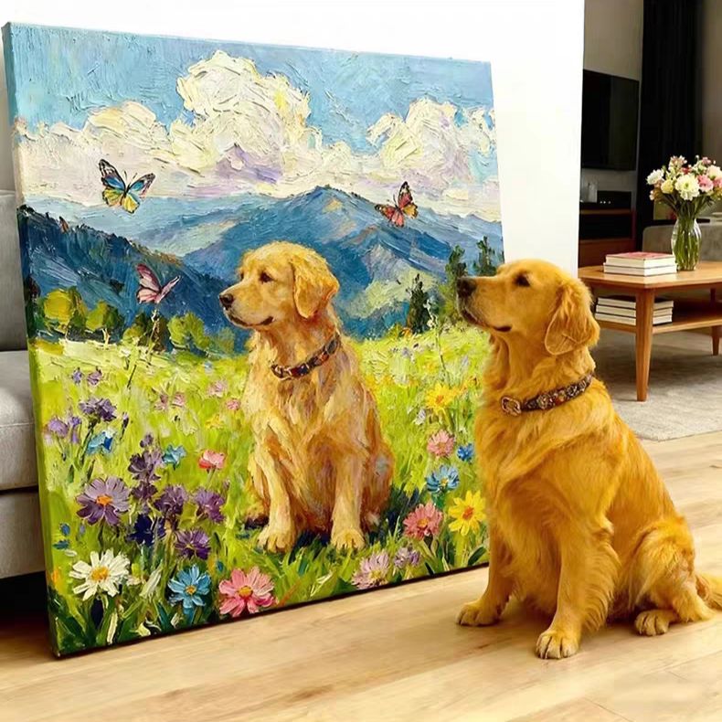 Custom 100% Hand-Painted Pet Portraits