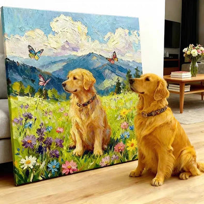 Custom 100% Hand-Painted Pet Portraits
