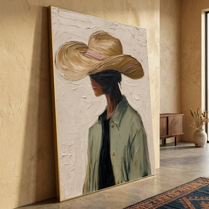 Hand-Painted Western Cowboy Wall Art #VA130