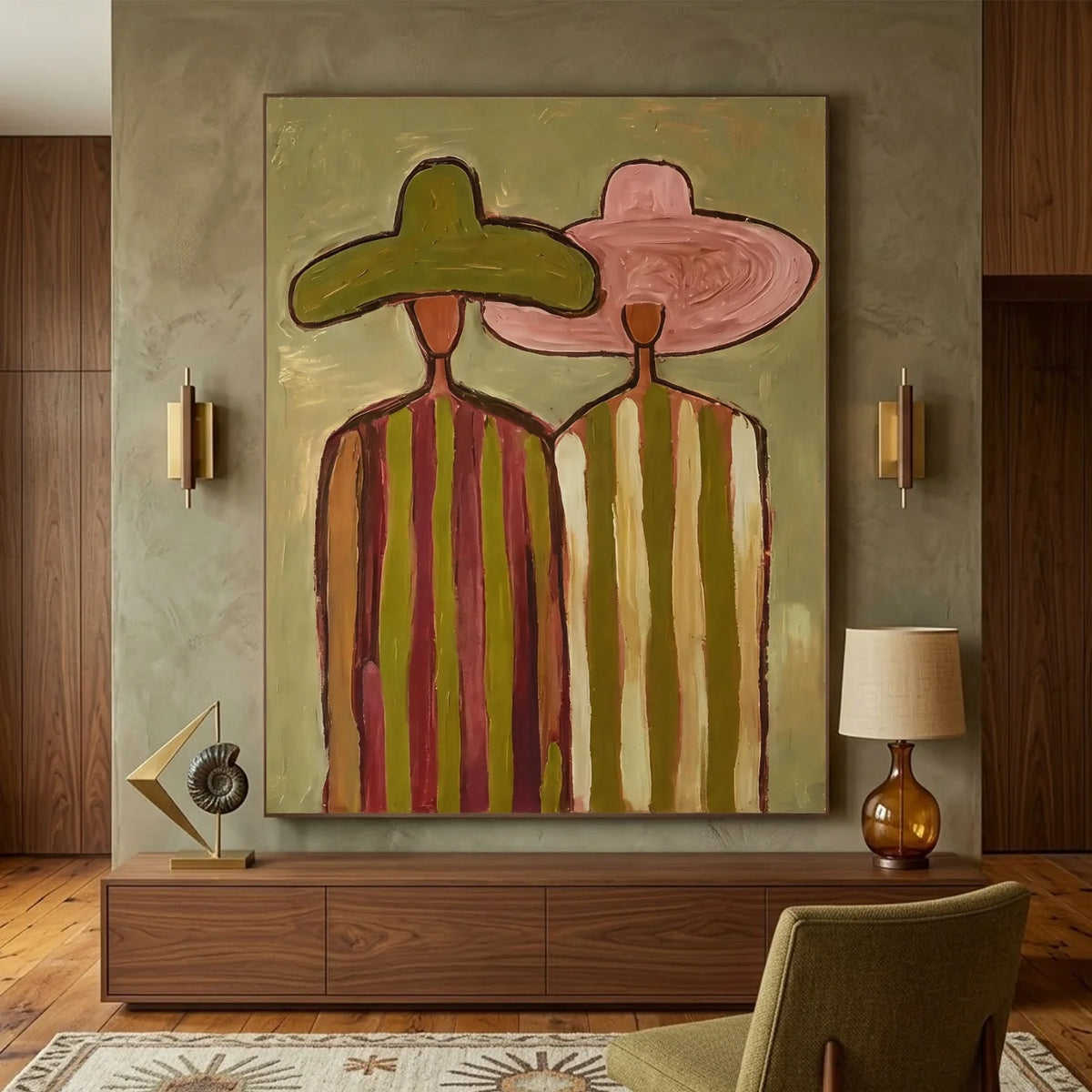 Hand-Painted Vintage Americana Wall Art #VA041