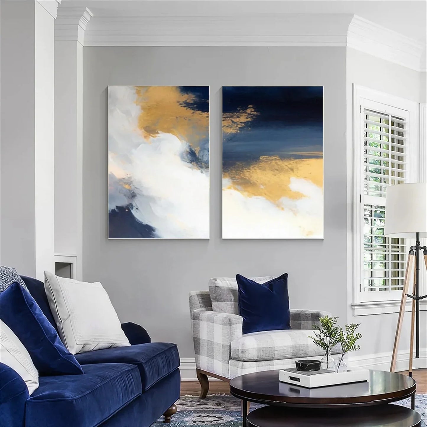 Abstract Canvas Art Set of 2 #WS965