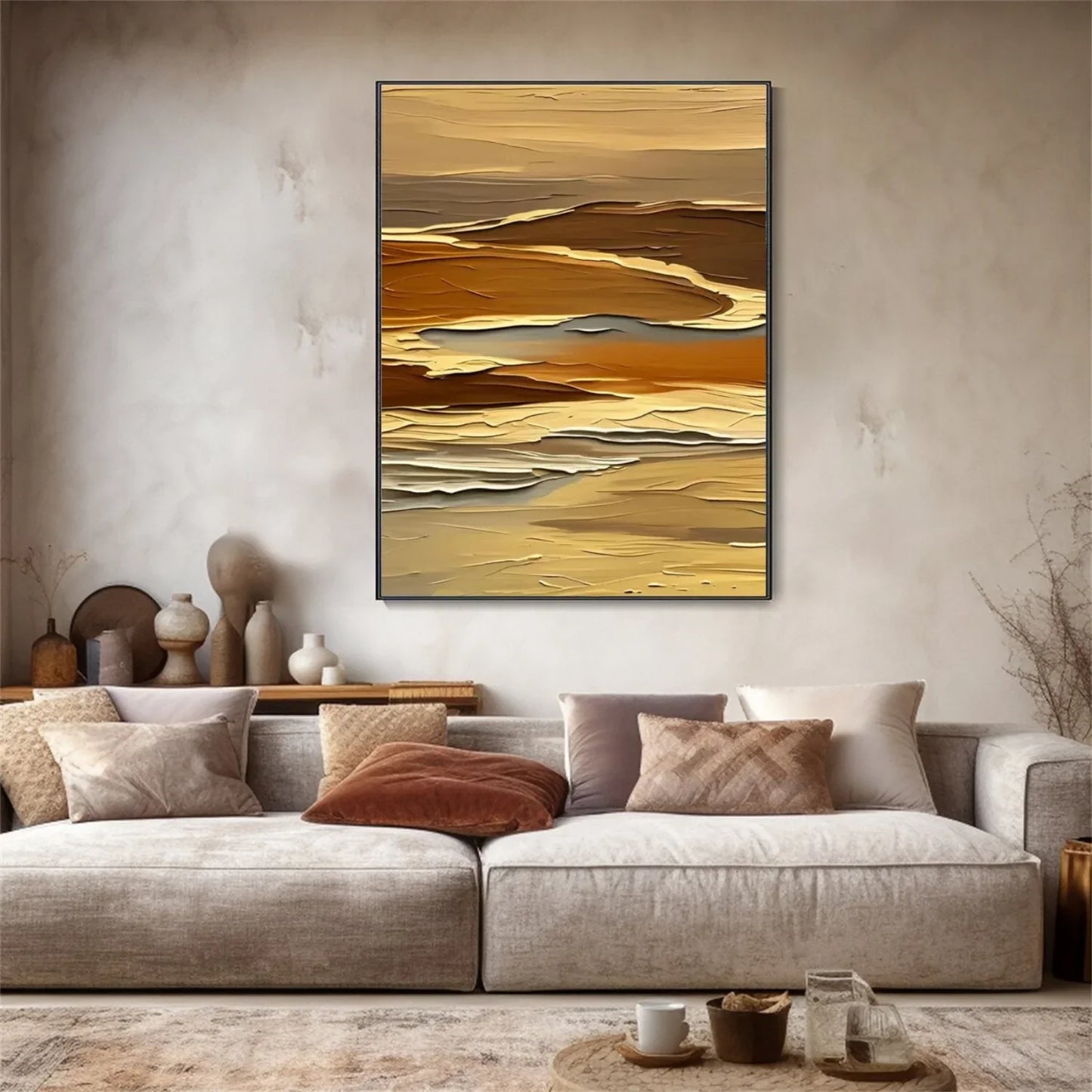 Abstract Mountain Canvas Art #MM277