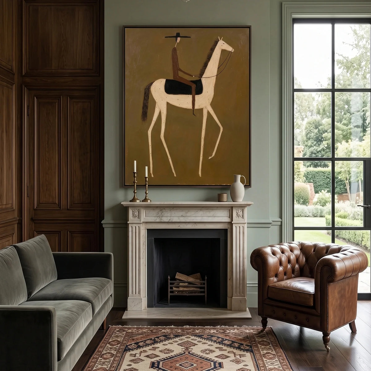 Hand-Painted Vintage Americana Wall Art #VA079