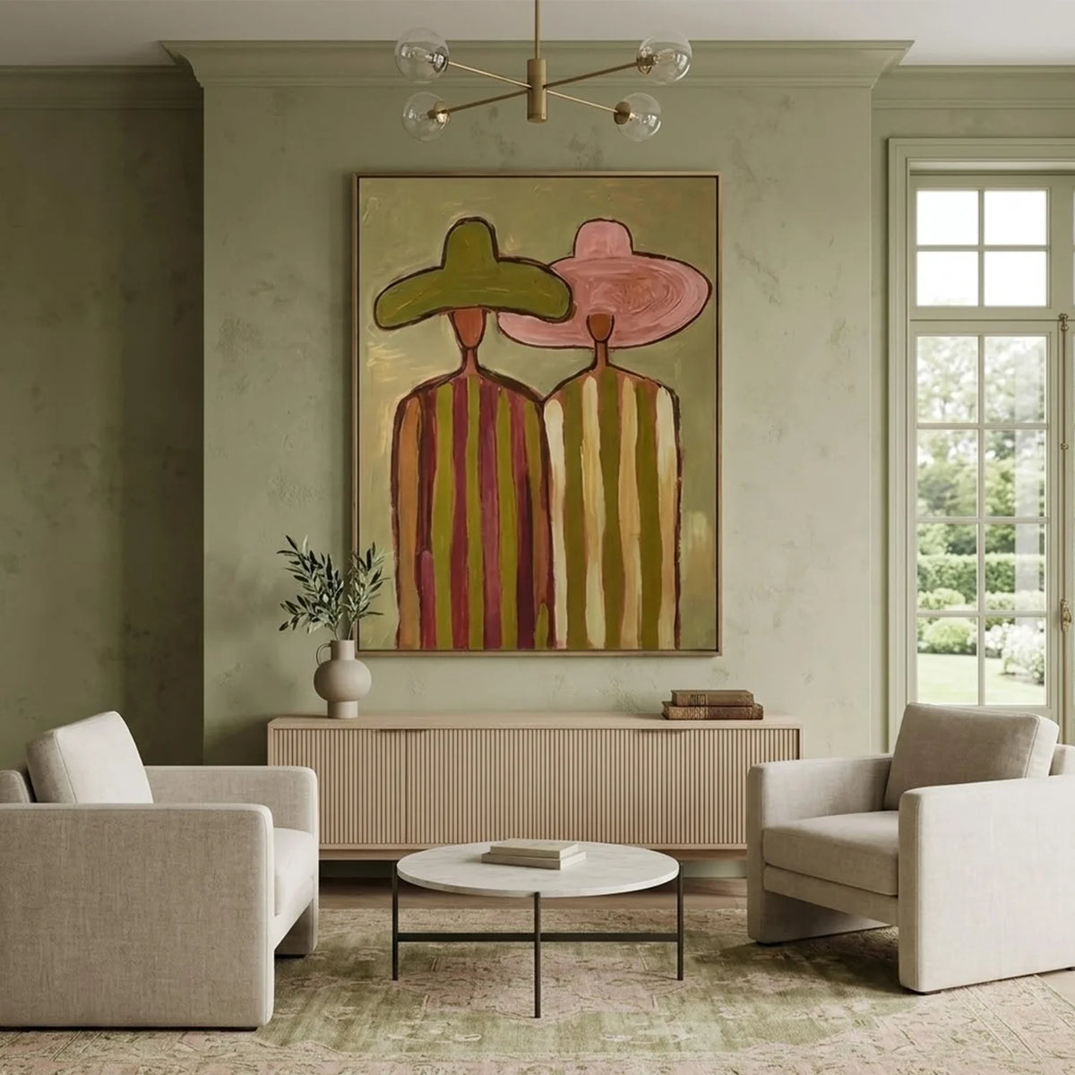 Hand-Painted Vintage Americana Wall Art #VA041