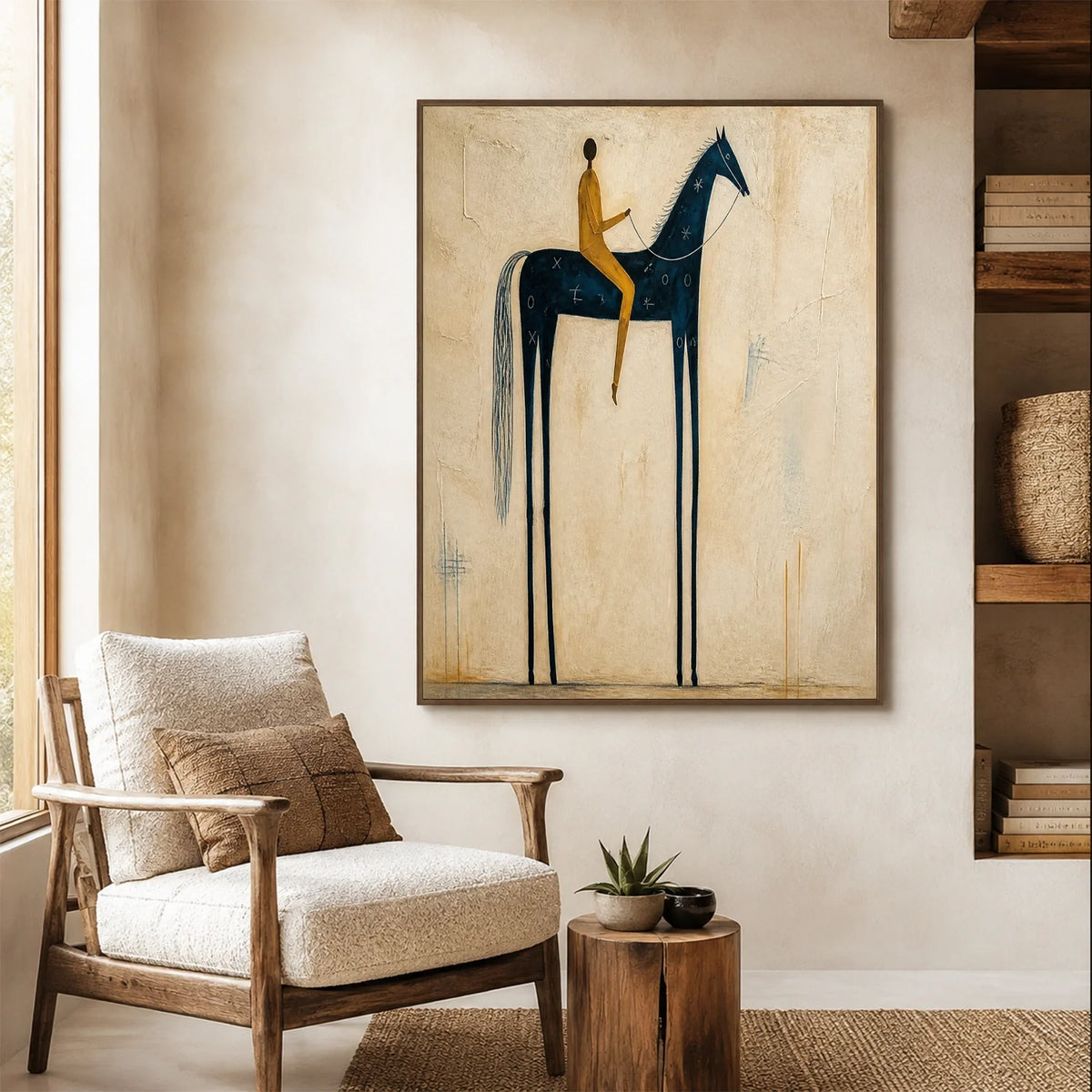Hand-Painted Western Cowboy Wall Art #VA182