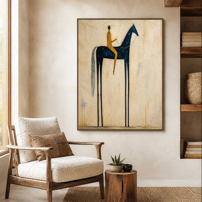 Hand-Painted Western Cowboy Wall Art #VA182