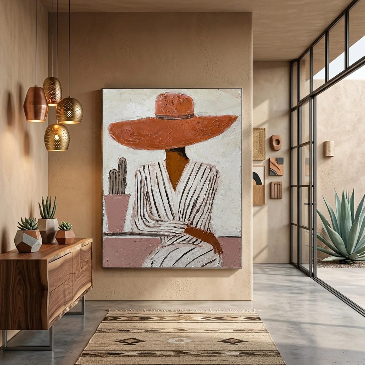 Hand-Painted Vintage Americana Wall Art #VA019