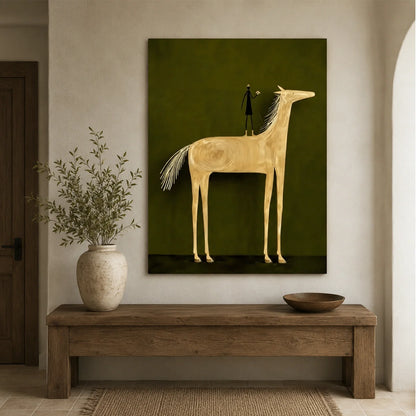 Hand-Painted Western Cowboy Wall Art #VA194