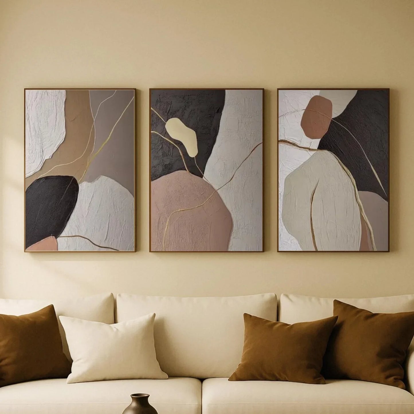 Abstract Canvas Art Set of 3 #WS803