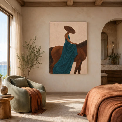 Hand-Painted Western Cowboy Wall Art #VA188