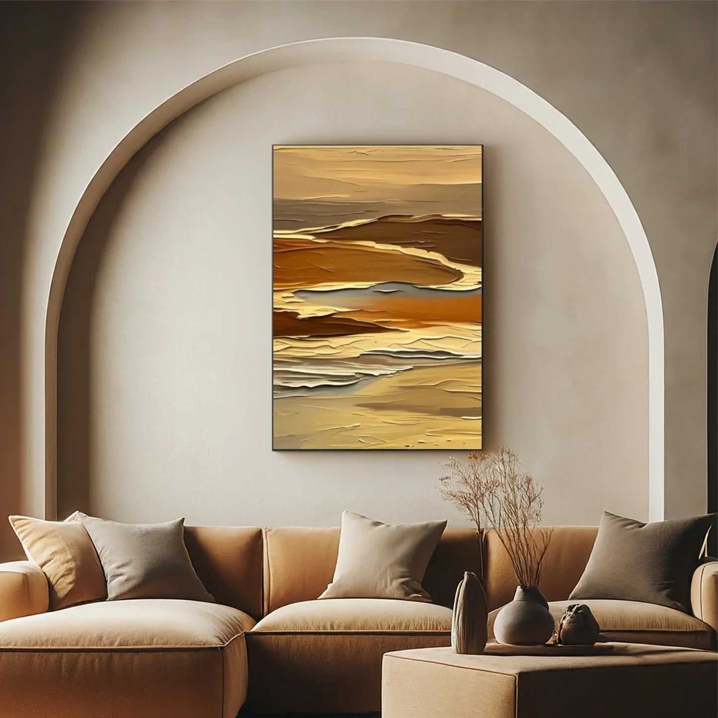 Abstract Mountain Canvas Art #MM277
