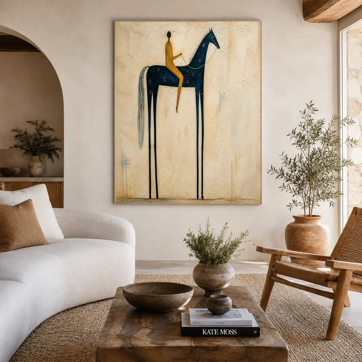 Hand-Painted Western Cowboy Wall Art #VA182