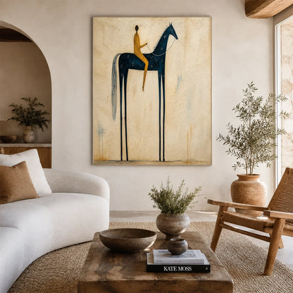 Hand-Painted Western Cowboy Wall Art #VA182