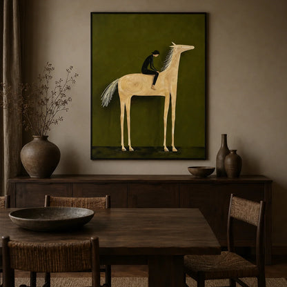 Hand-Painted Western Cowboy Wall Art #VA195