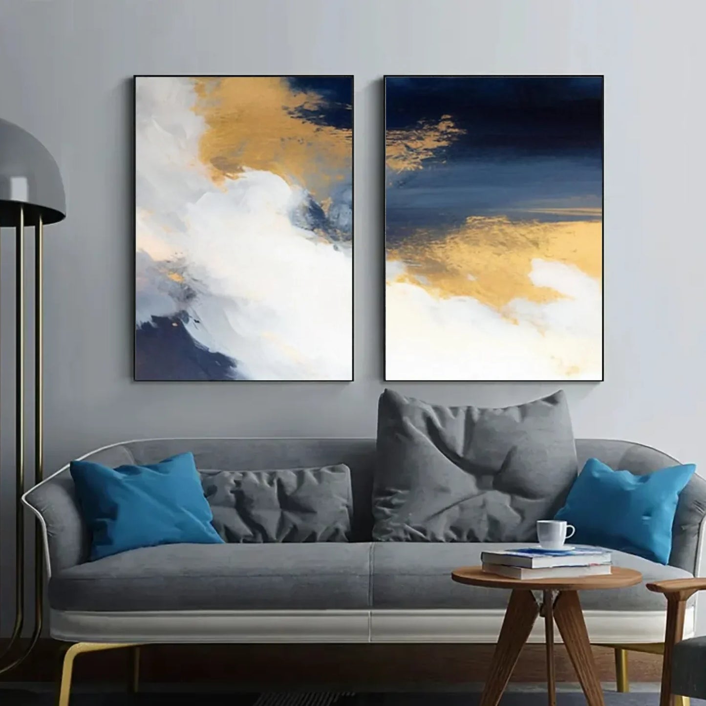 Abstract Canvas Art Set of 2 #WS965