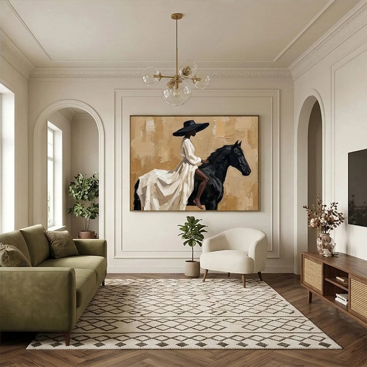 Hand-Painted Vintage Americana Wall Art #VA008