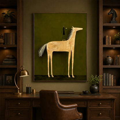 Hand-Painted Western Cowboy Wall Art #VA194