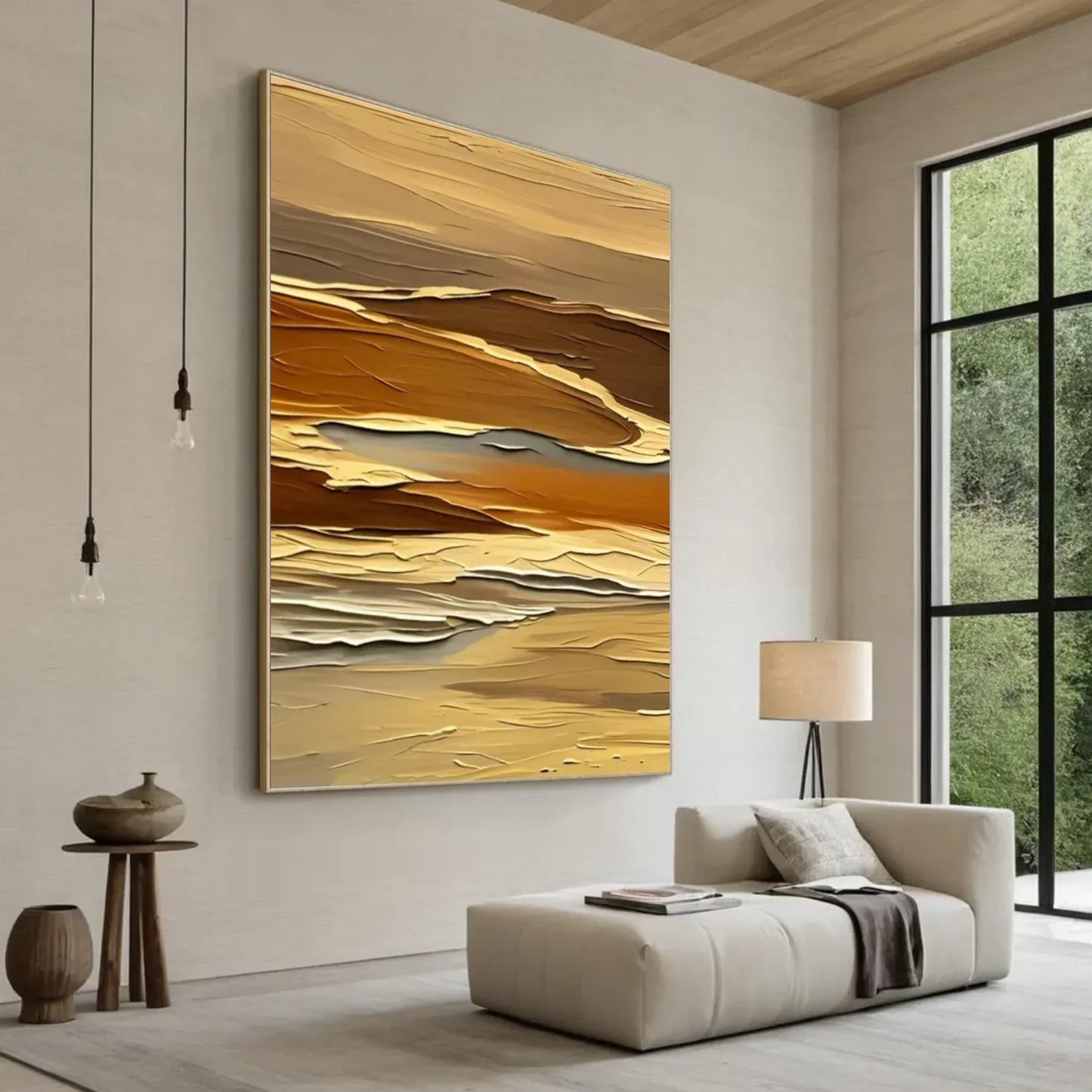 Abstract Mountain Canvas Art #MM277