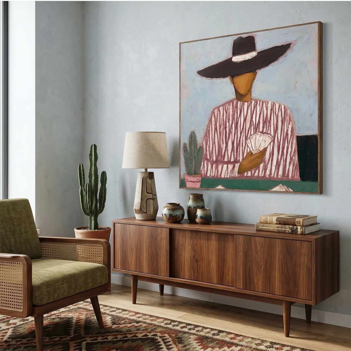 Hand-Painted Vintage Americana Wall Art #VA025