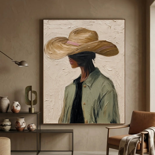 Hand-Painted Western Cowboy Wall Art #VA130