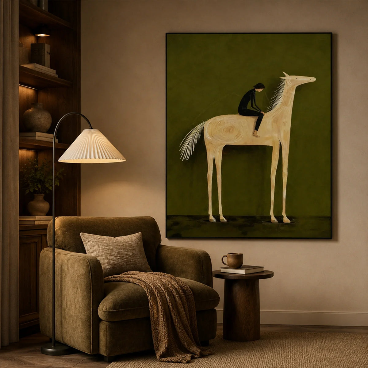 Hand-Painted Western Cowboy Wall Art #VA195