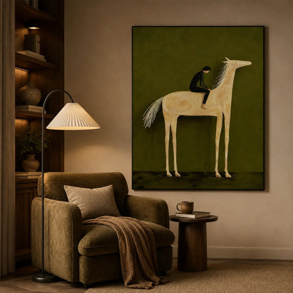 Hand-Painted Western Cowboy Wall Art #VA195