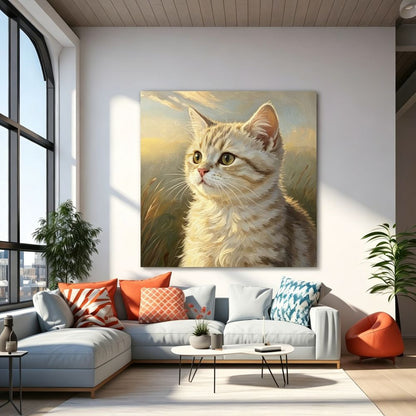 Custom Pet Portrait Artwork – Digital Painting from Photo – Printable Wall Art for Pet Lovers Gift