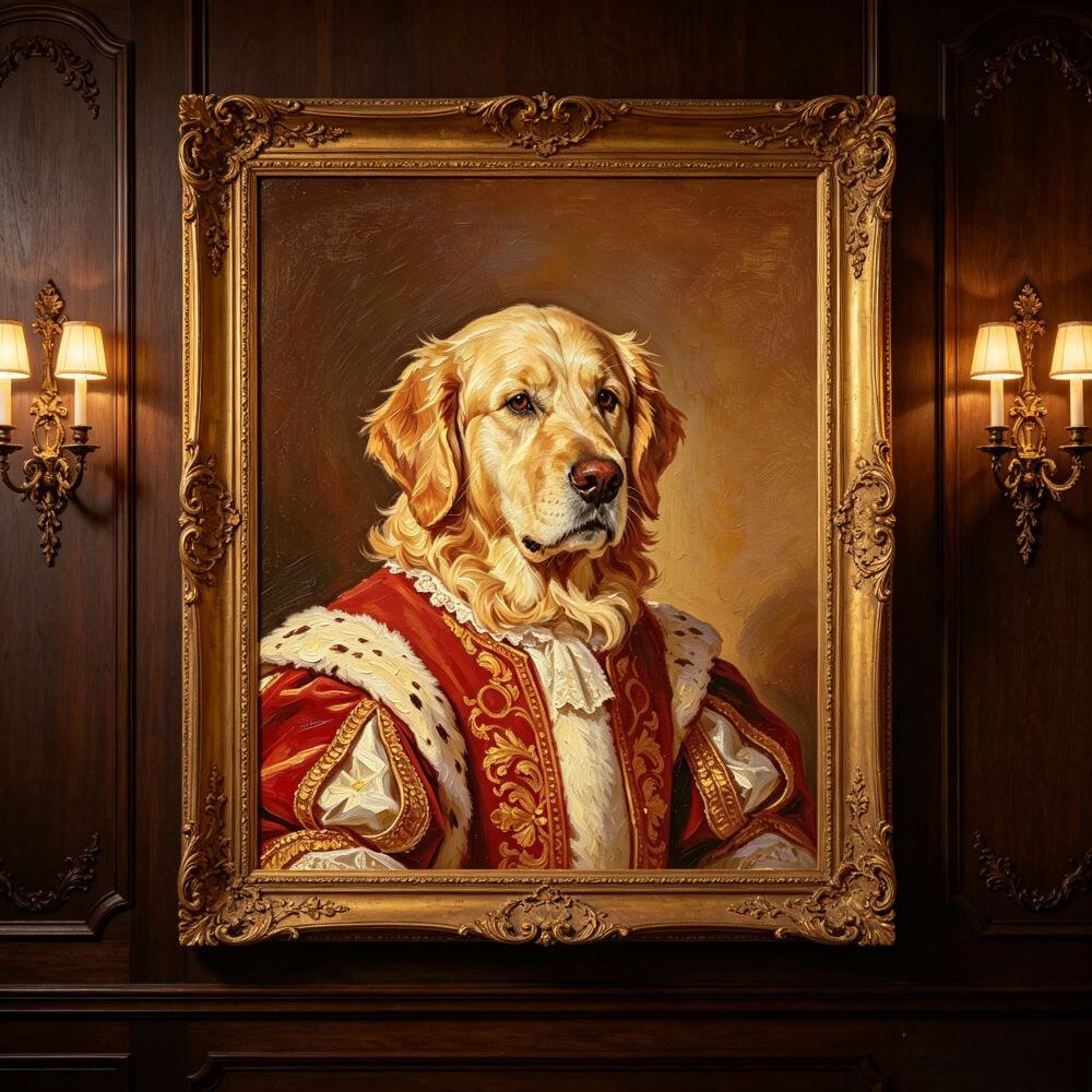 Custom Pet Portrait Artwork – Digital Painting from Photo – Printable Wall Art for Pet Lovers Gift