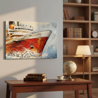 Handcrafted Cruise Ship 3D Metal Wall Art for Home & Office Decor