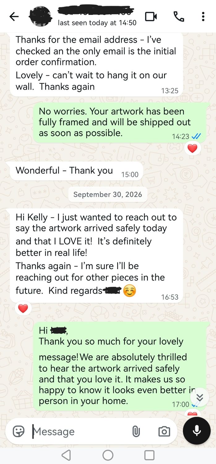 Customer feedback screenshot 1