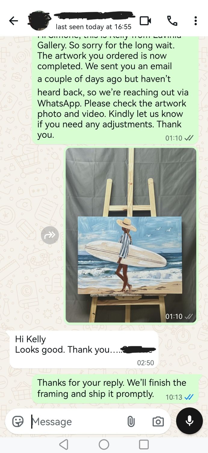 Customer feedback screenshot 2
